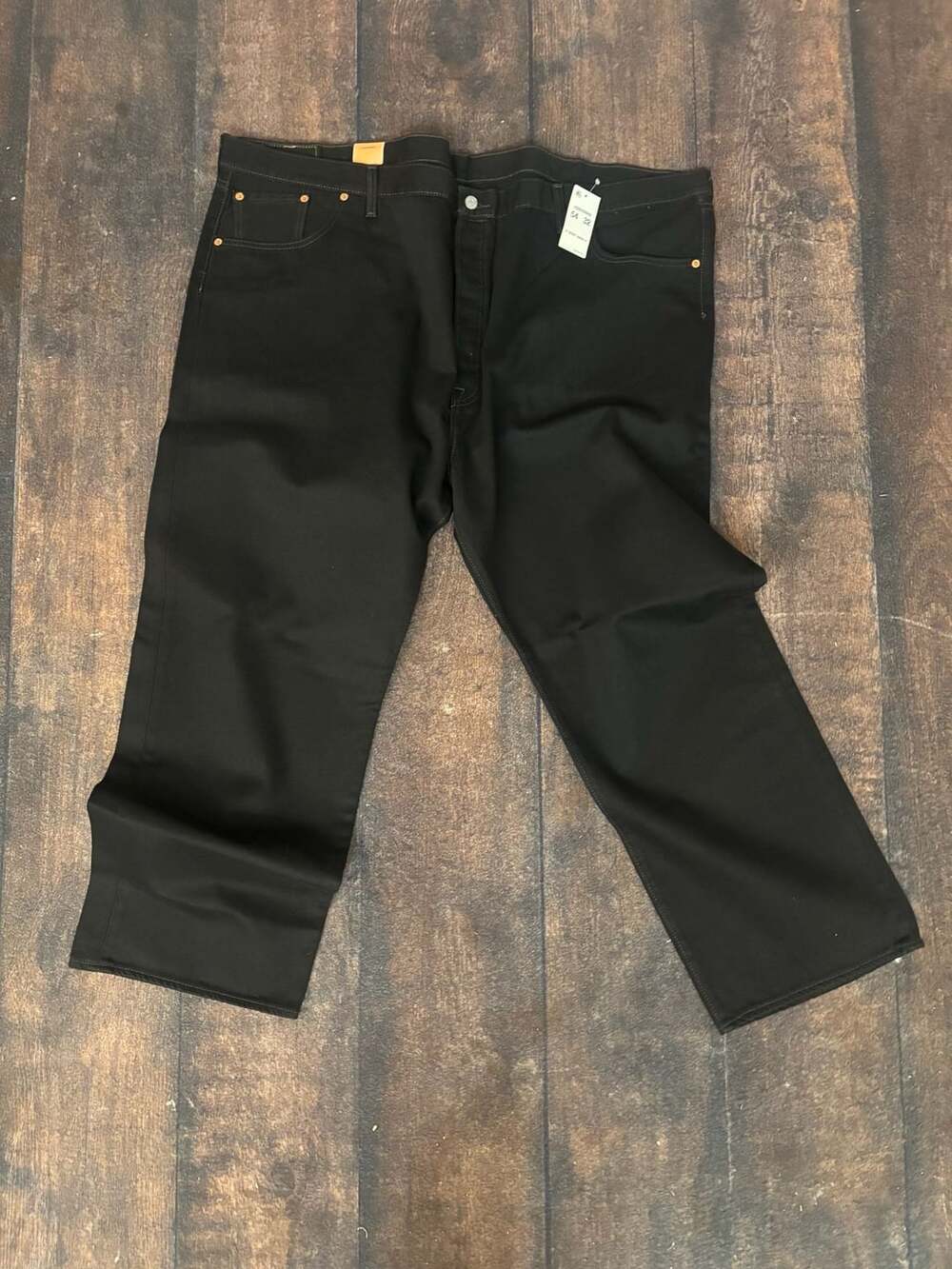 Levi's 501 Original Fit Jeans Size 54x32 Black Straight Leg NWT